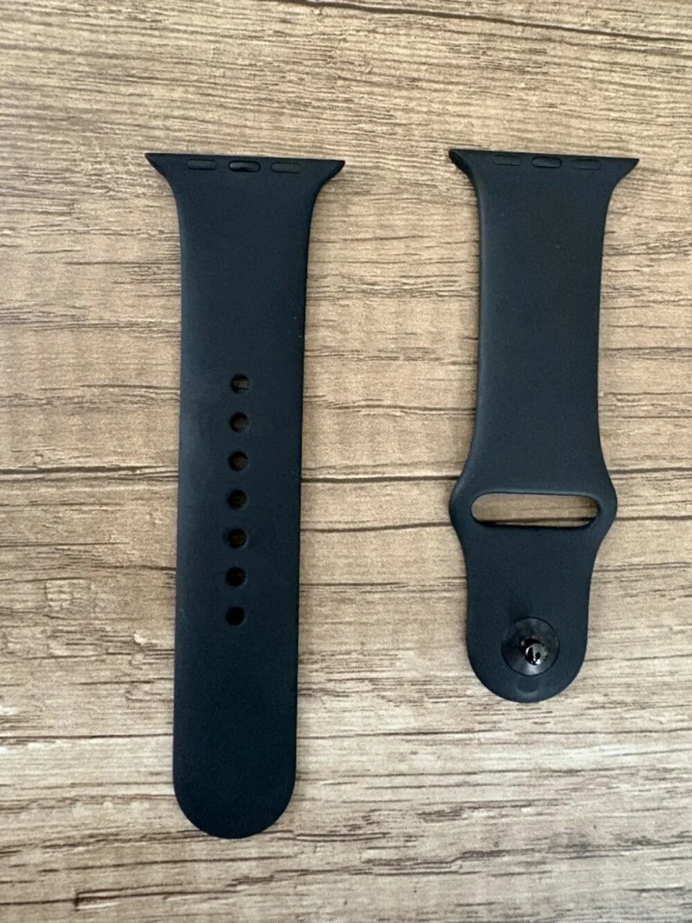 Official Apple Watch Sport Band Black Silicone 44mm (S/M)